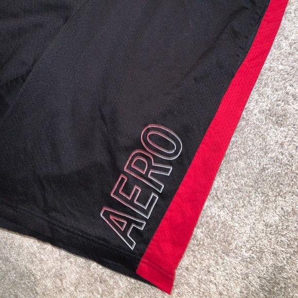 Aeropostale Black & Red athletic shorts size L - Picture 3 of 6